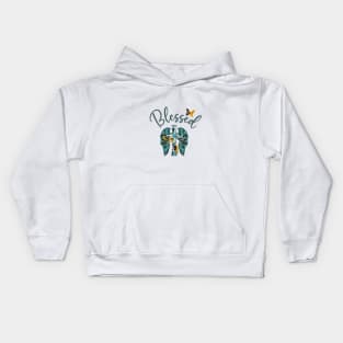 Blessed Sunflower Faith Kids Hoodie